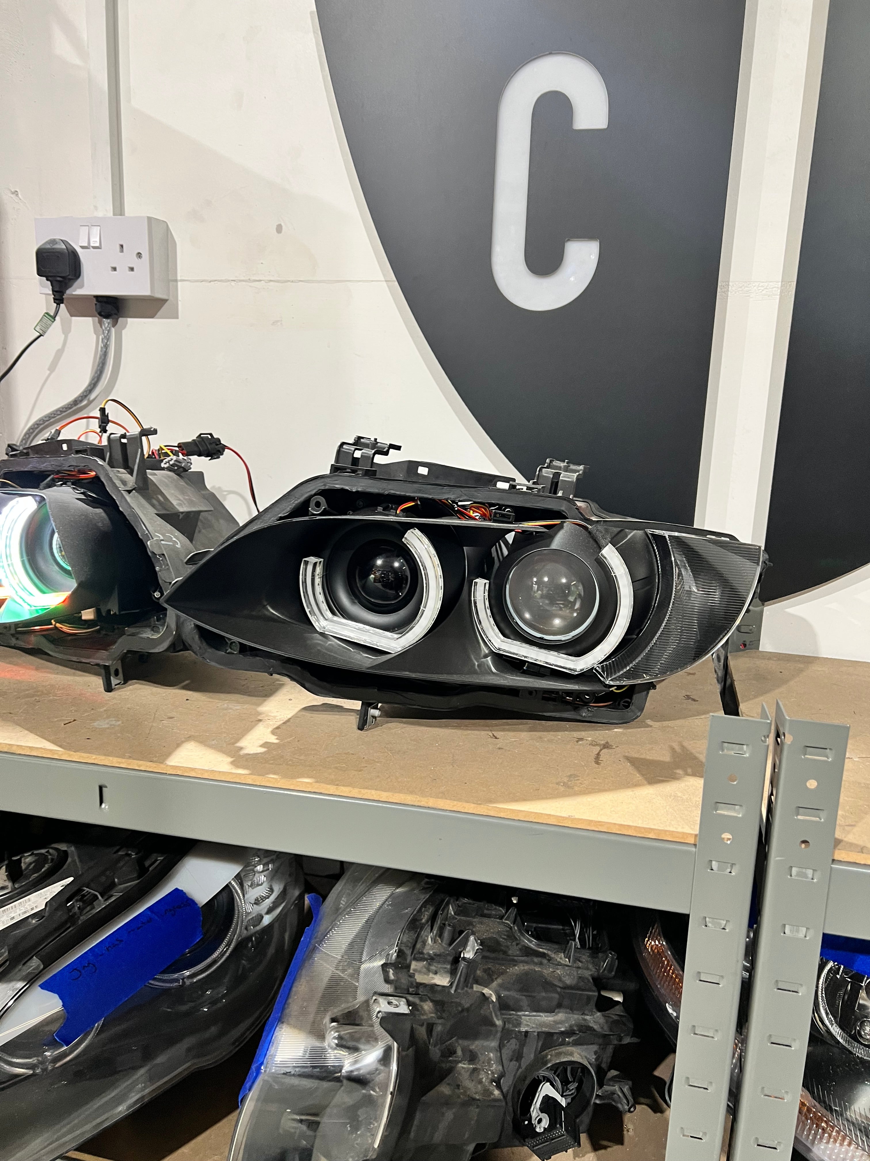 Prebuilt - E9x M3, E92/E93 Pre LCI (KYCS 3/4 DTM Colour Chasing Angel Eyes) - Image 3
