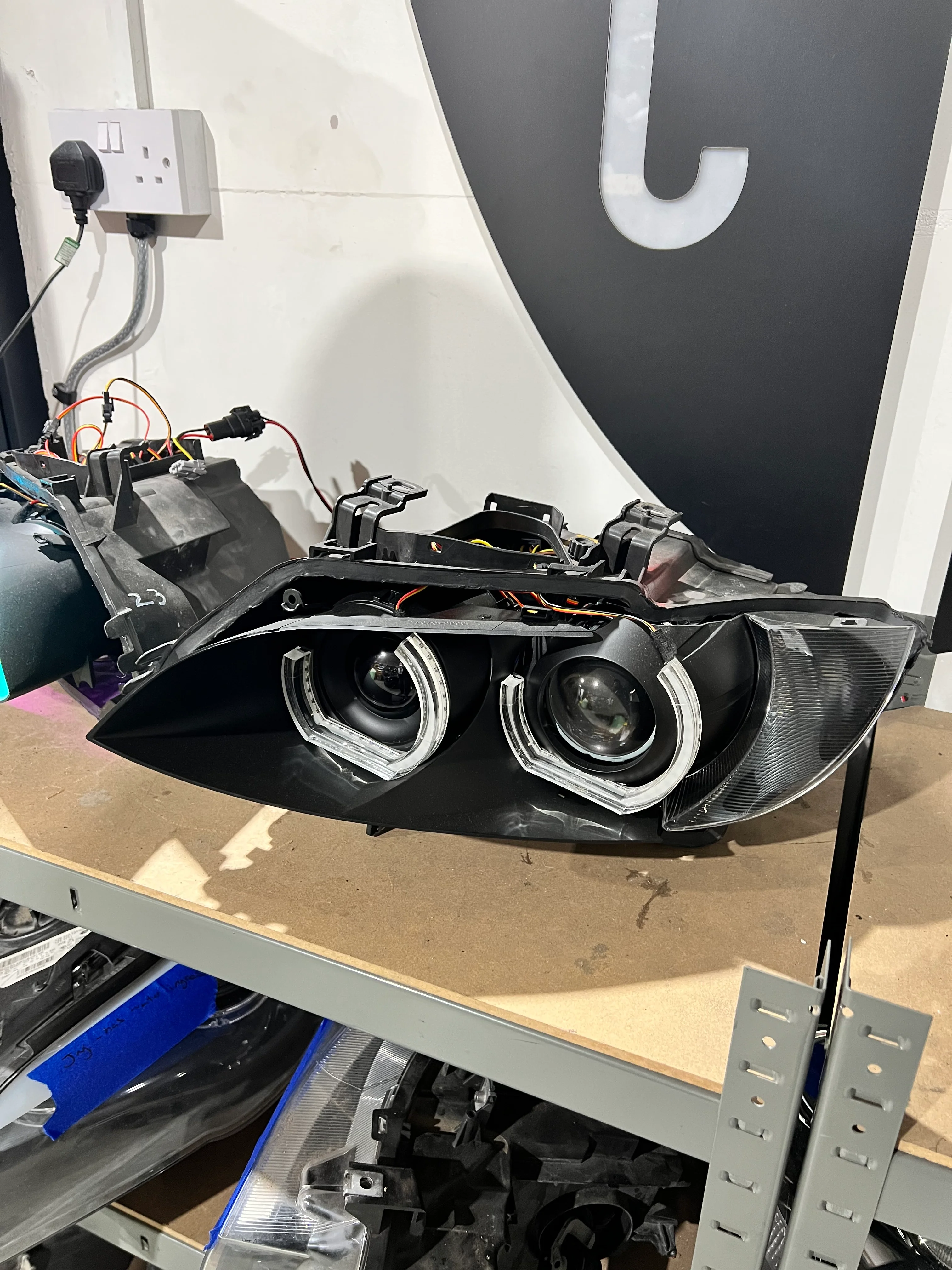 Prebuilt - E9x M3, E92/E93 Pre LCI (KYCS 3/4 DTM Colour Chasing Angel Eyes) - Image 4