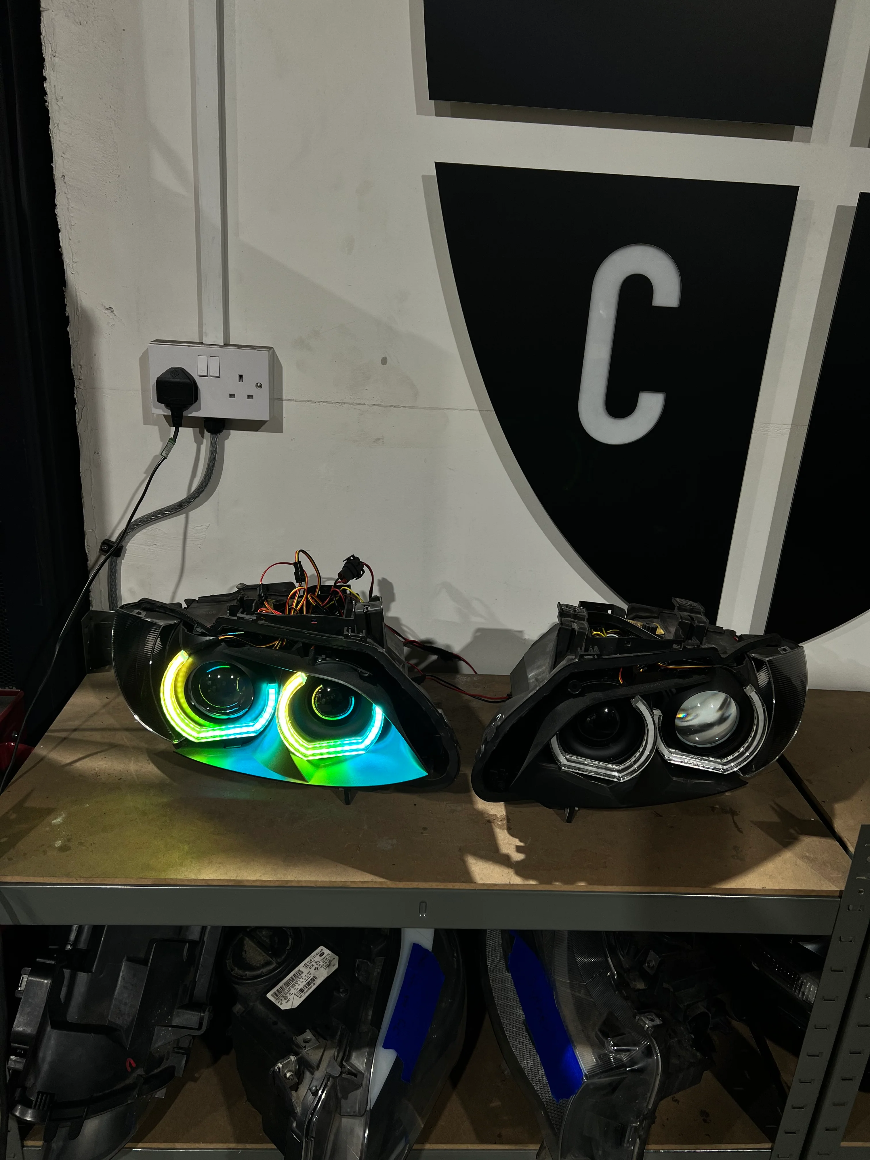 Prebuilt - E9x M3, E92/E93 Pre LCI (KYCS 3/4 DTM Colour Chasing Angel Eyes) - Image 8
