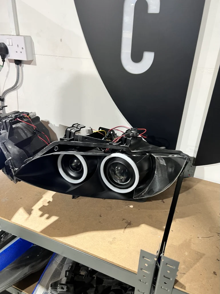 Prebuilt - E9x M3, E92/E93 Pre LCI (KYCS Full Circle Switchback Angel Eyes) - Image 3