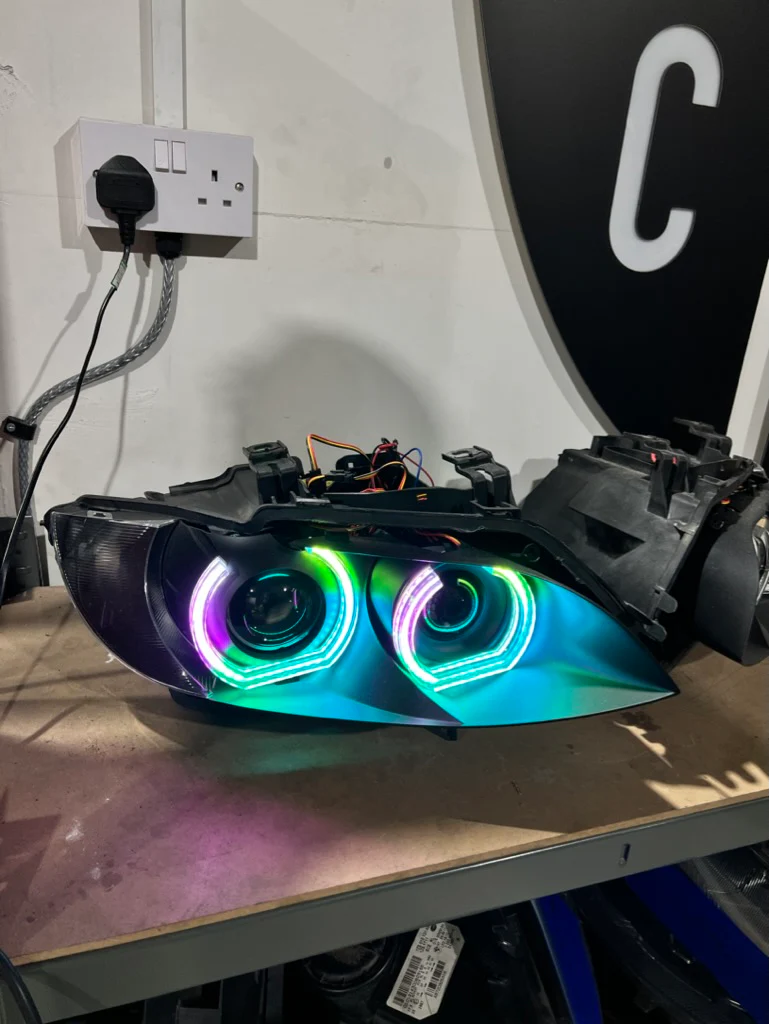 Prebuilt - E9x M3, E92/E93 Pre LCI (KYCS DTM Colour Chasing Angel Eyes) - Image 2