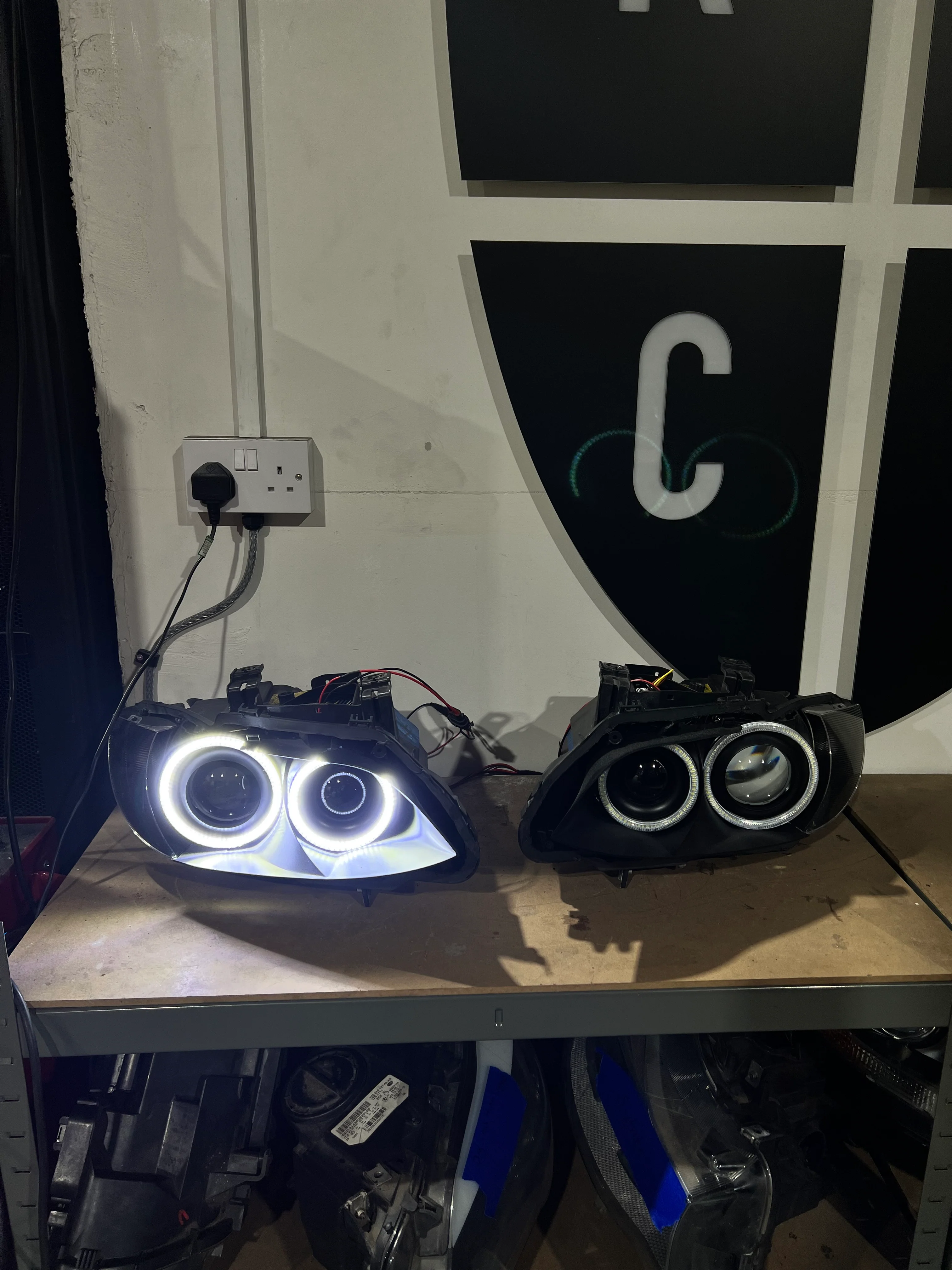 Prebuilt - E9x M3, E92/E93 Pre LCI (KYCS Full Circle White Angel Eyes) - Image 5