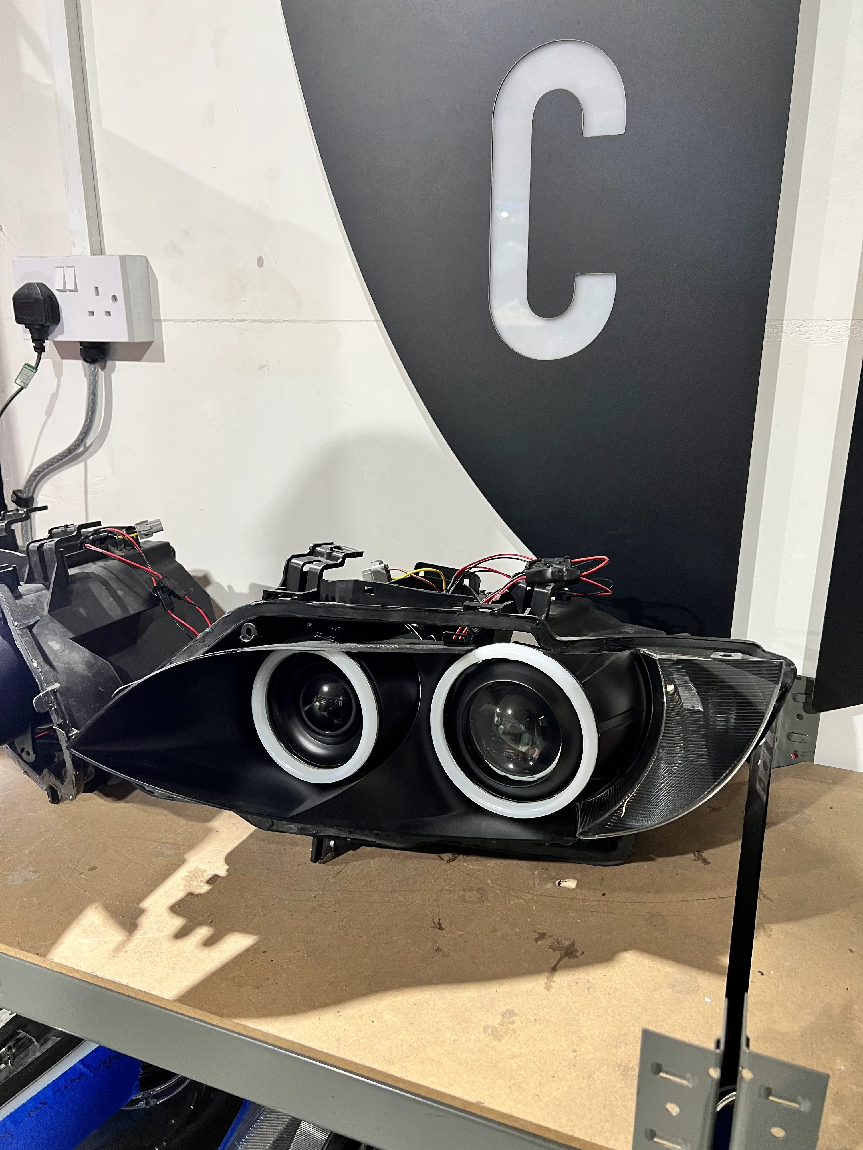 Prebuilt - E9x M3, E92/E93 Pre LCI (KYCS Full Circle White Angel Eyes) - Image 3