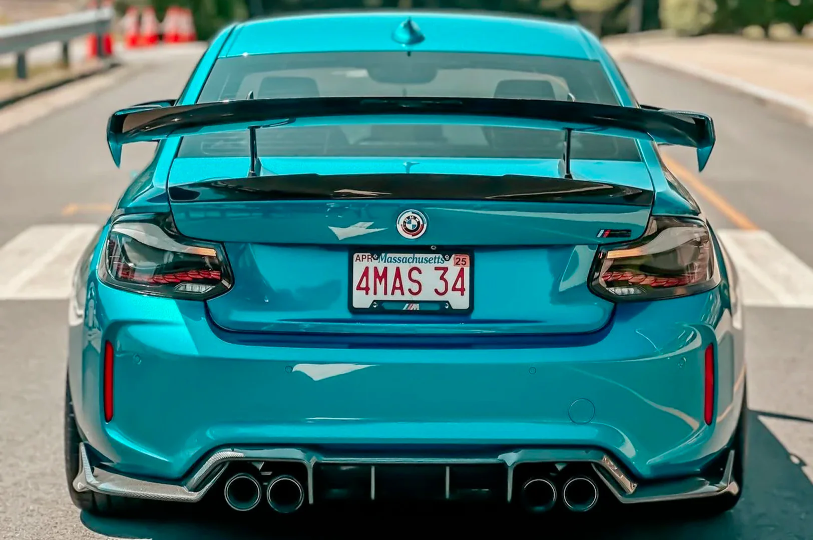 BayOptiks - BMW F22 F87 2 Series & M2 Tail Lights - Sequential OLED GTS Style (Smoked Red) - Image 2