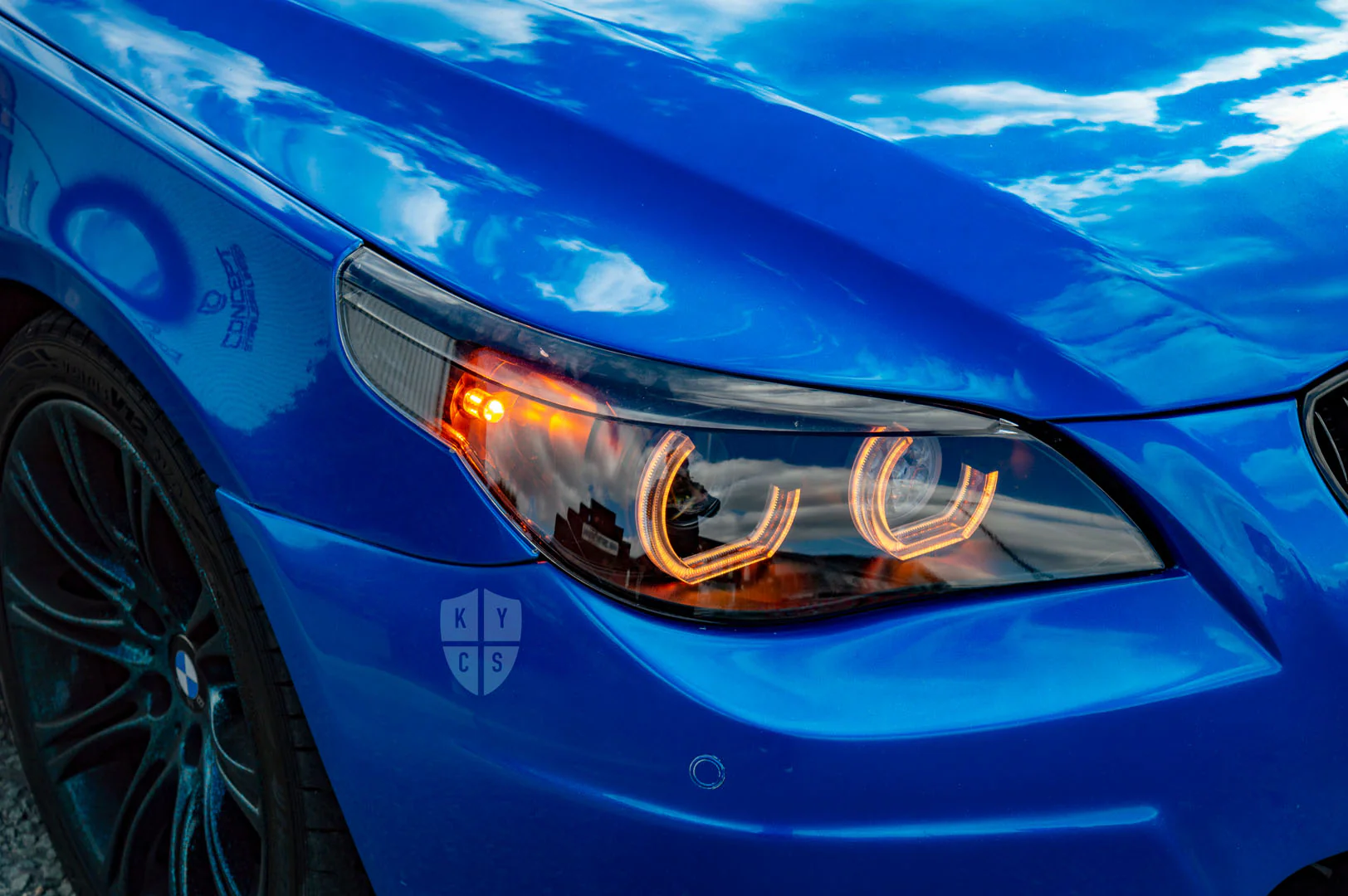 E60 E61 Pre LCI - 3/4 DTM Angel Eyes (5 Series & M5 Xenon Headlights) - Image 6