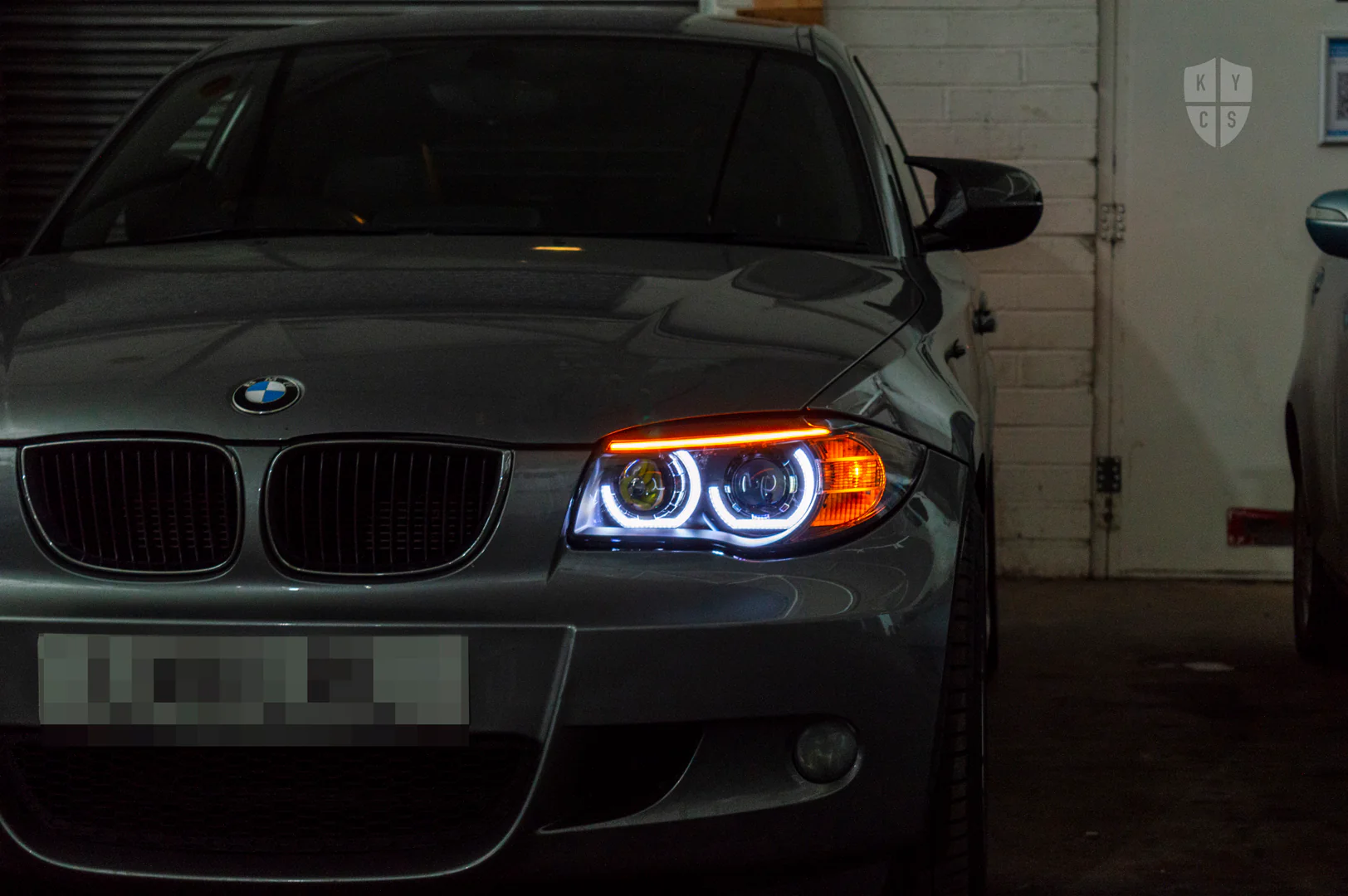 E81 E82 E88 LCI -  3/4 DTM Angel Eyes (BMW 1 Series & 1M Halogen Headlights) - Image 3
