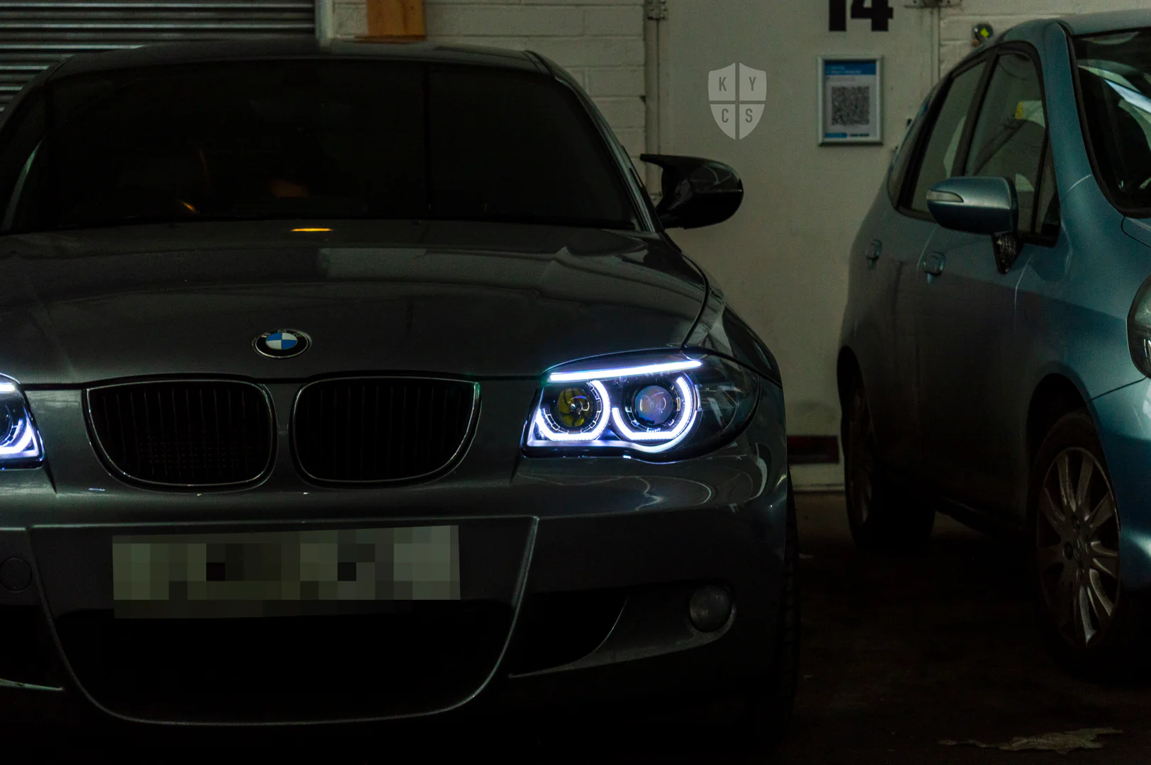 E81 E82 E88 LCI -  3/4 DTM Angel Eyes (BMW 1 Series & 1M Halogen Headlights) - Image 4