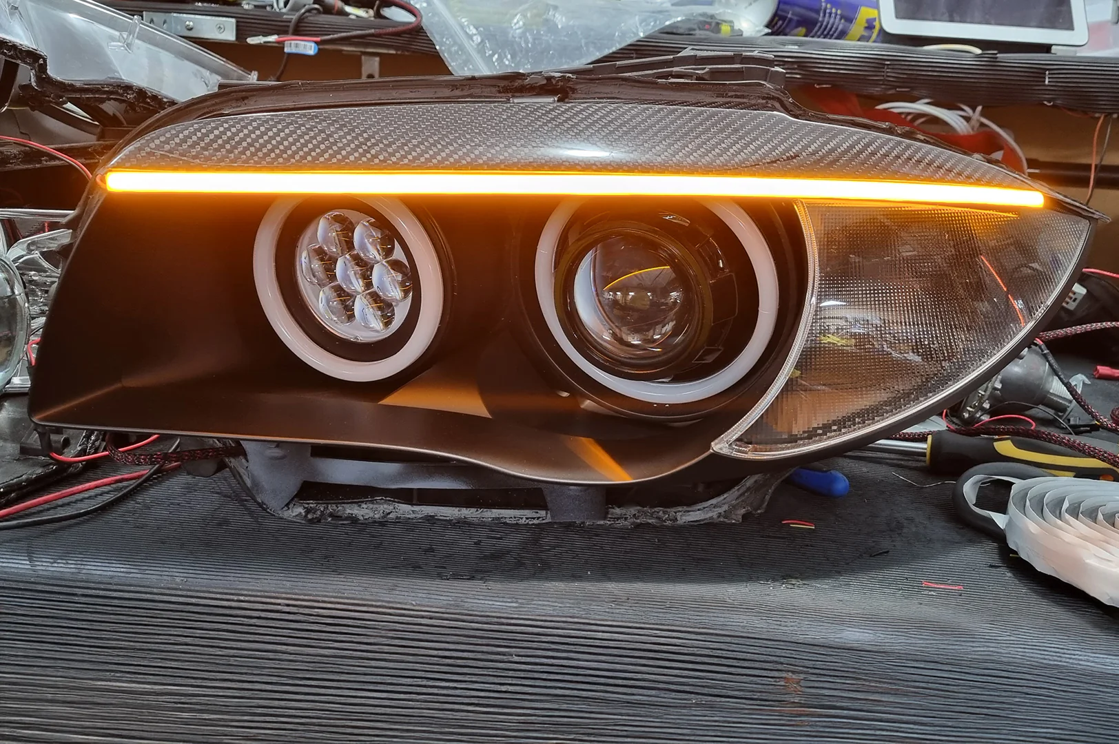 E87 & E81 E82 E88 Pre LCI - Round Angel Eyes (BMW 1 Series & 1M Halogen Headlights) - Image 10