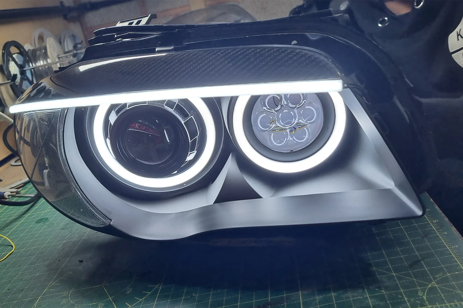 E87 & E81 E82 E88 Pre LCI - Round Angel Eyes (BMW 1 Series & 1M Halogen Headlights) - Image 5