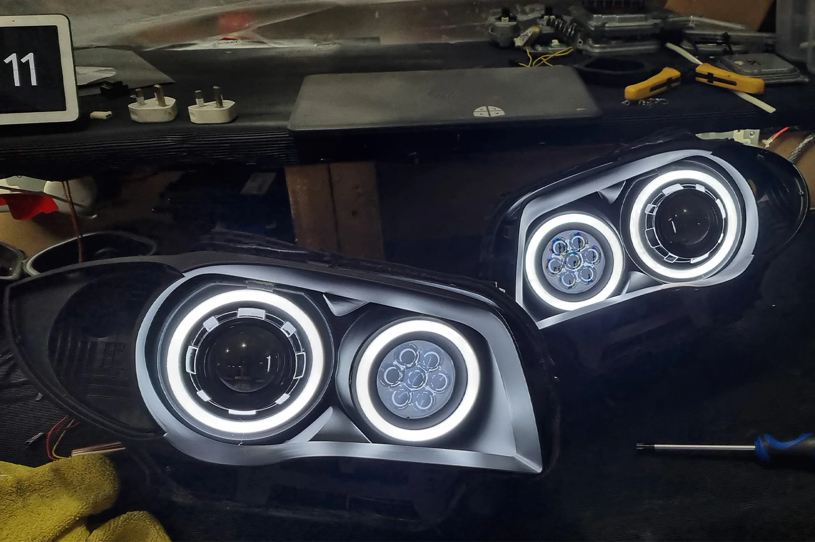 E87 & E81 E82 E88 Pre LCI - Round Angel Eyes (BMW 1 Series & 1M Halogen Headlights) - Image 6