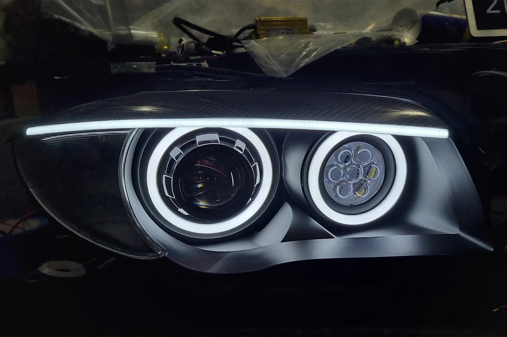 E87 & E81 E82 E88 Pre LCI - Round Angel Eyes (BMW 1 Series & 1M Halogen Headlights) - Image 7