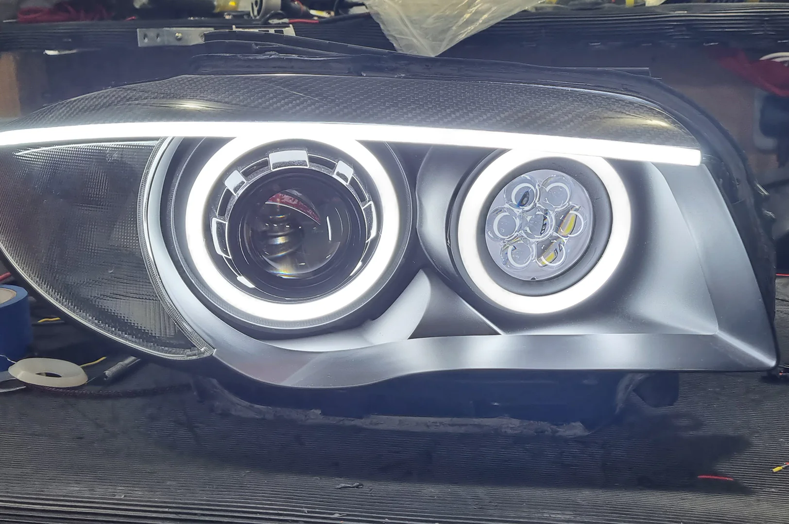 E87 & E81 E82 E88 Pre LCI - Round Angel Eyes (BMW 1 Series & 1M Halogen Headlights) - Image 8