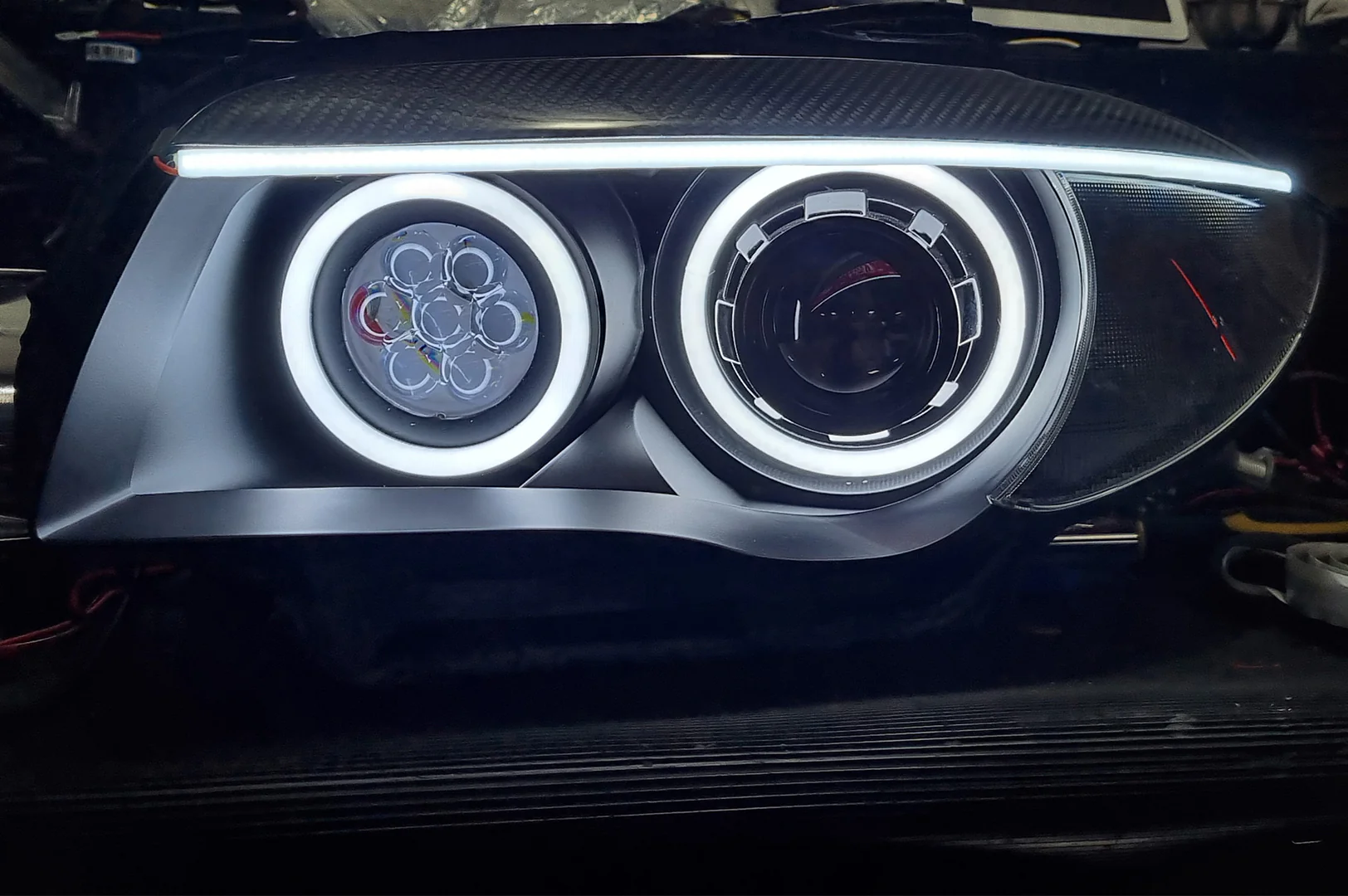 E87 & E81 E82 E88 Pre LCI - Round Angel Eyes (BMW 1 Series & 1M Halogen Headlights) - Image 9