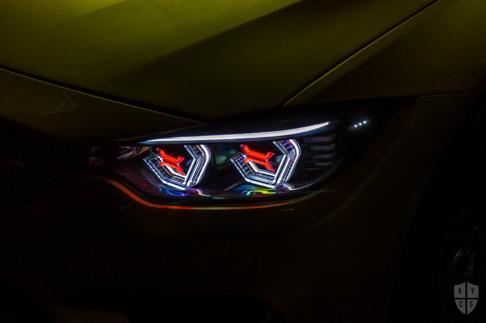 F32 F33 F36 F80 F82 F83 Pre LCI - Vision Concept Angel Eyes (4 Series & M3 M4 Adaptive LED Headlights) - Image 5