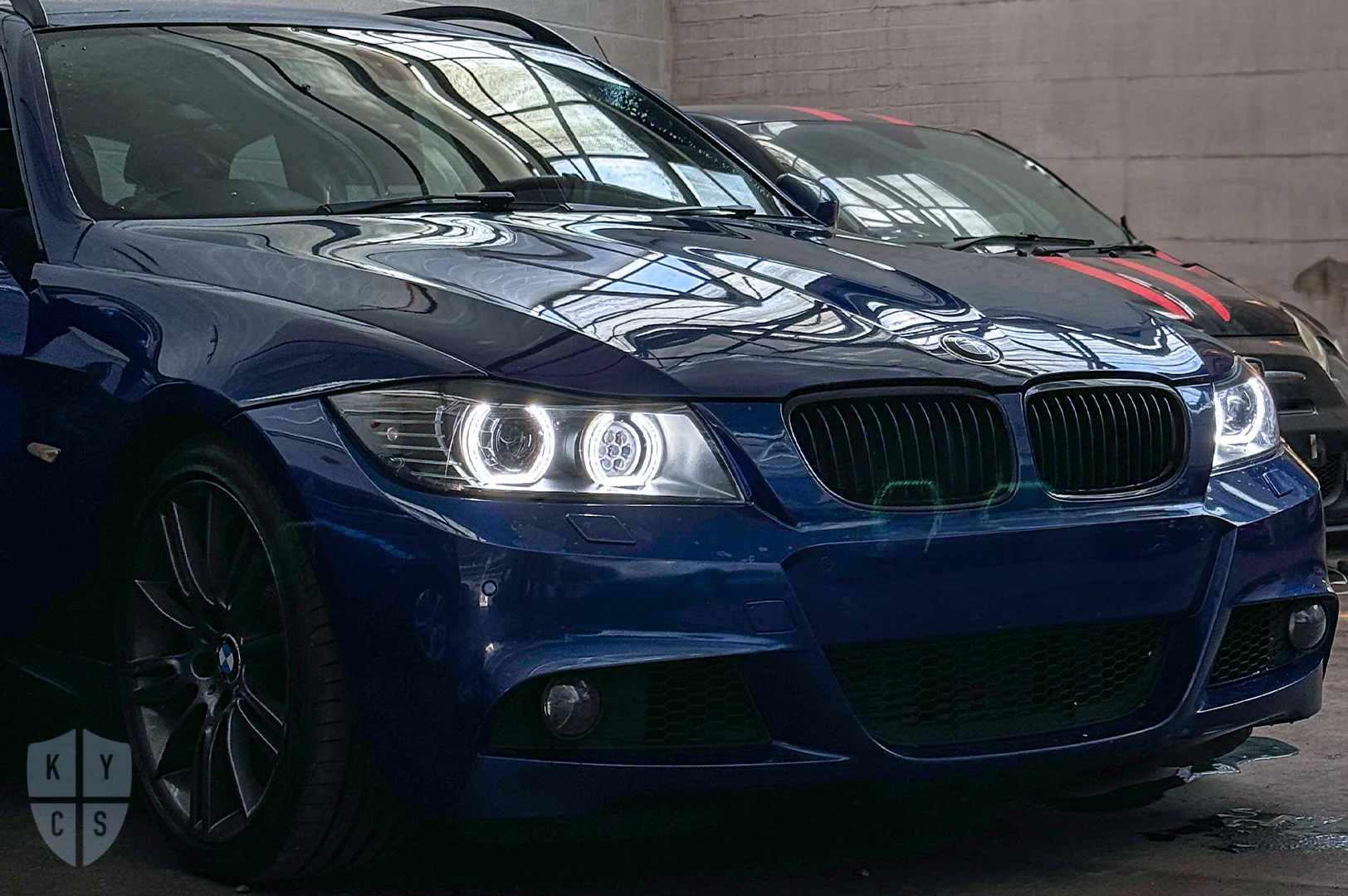 E90 E91 LCI - DTM Angel Eyes (3 Series Halogen Headlights)