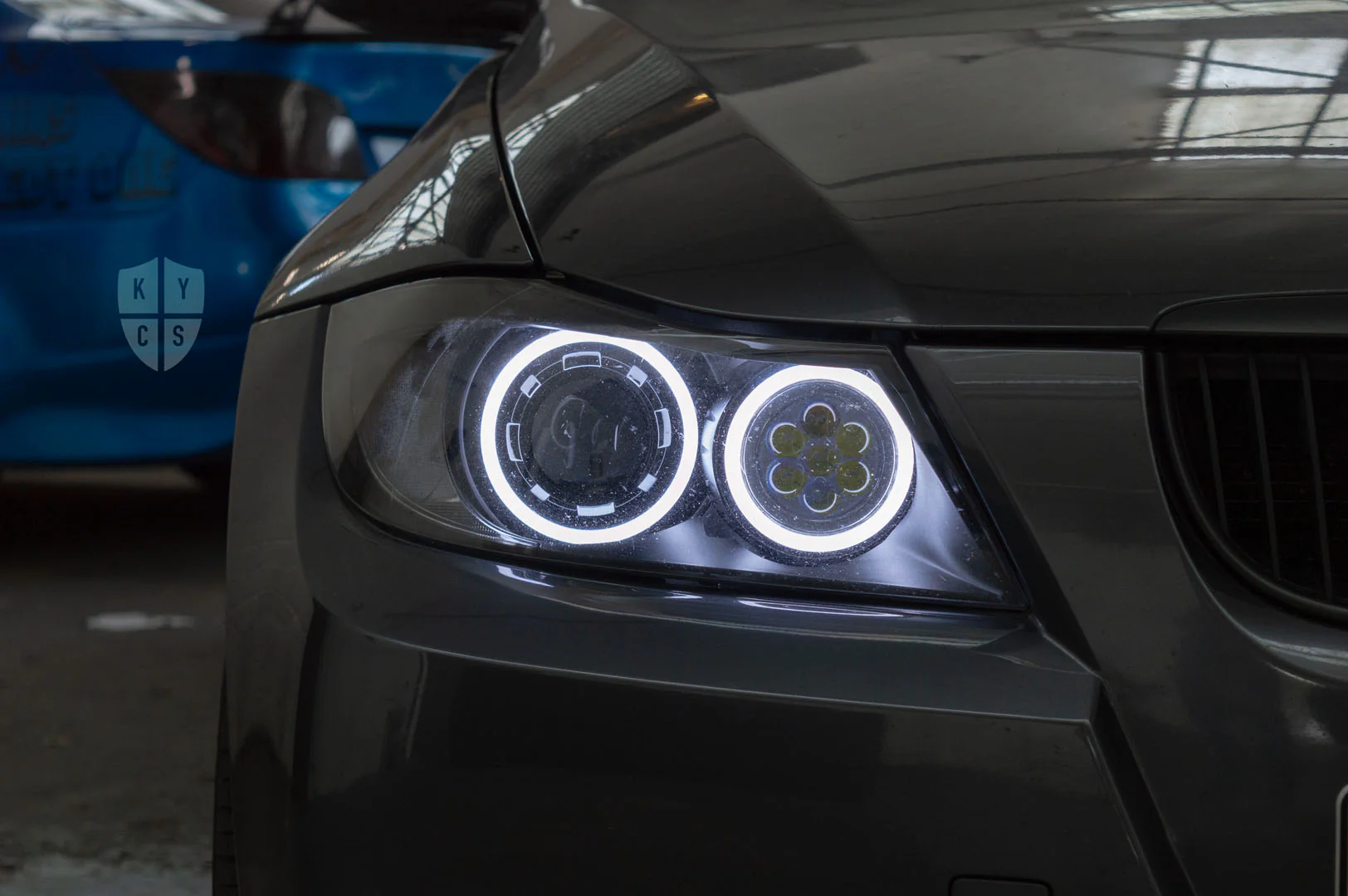 E90 E91 Pre LCI - Round Angel Eyes (3 Series Halogen Headlights) - Image 13