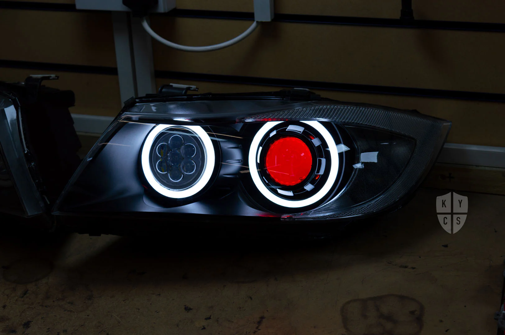 E90 E91 Pre LCI - Round Angel Eyes (3 Series Halogen Headlights) - Image 3