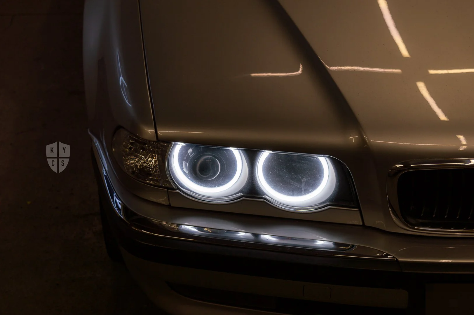 E38 Round Angel Eyes (7 Series Halogen Headlights) - Image 10