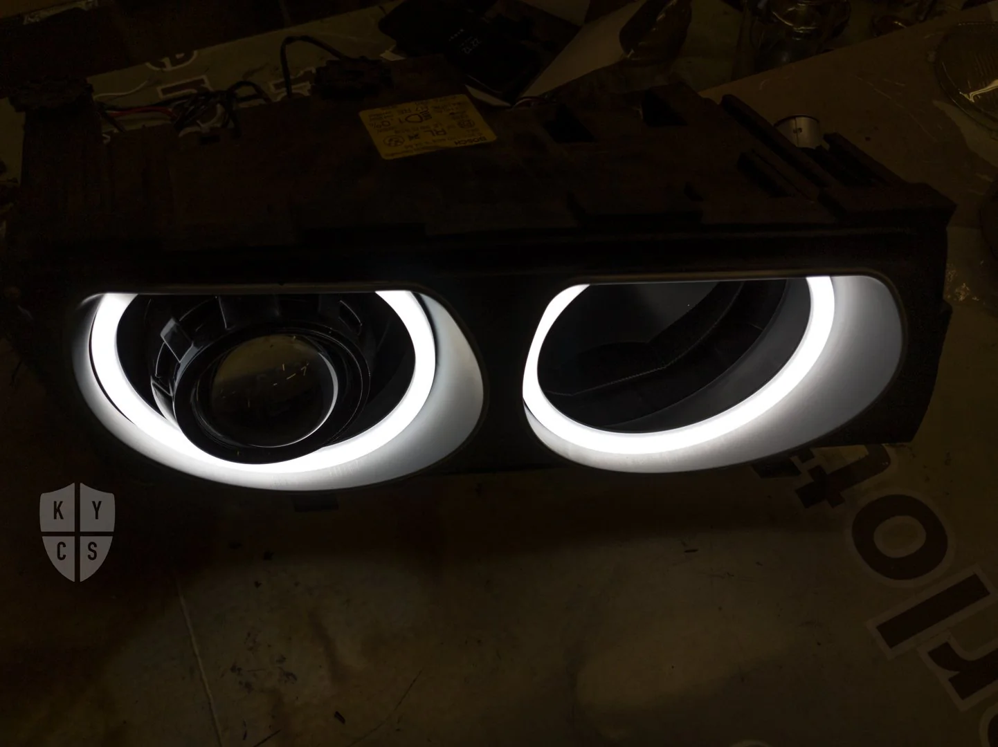 E38 Round Angel Eyes (7 Series Halogen Headlights) - Image 15