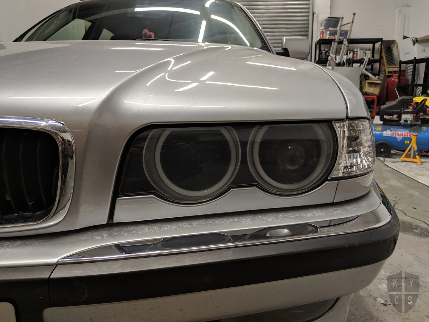 E38 Round Angel Eyes (7 Series Halogen Headlights) - Image 7