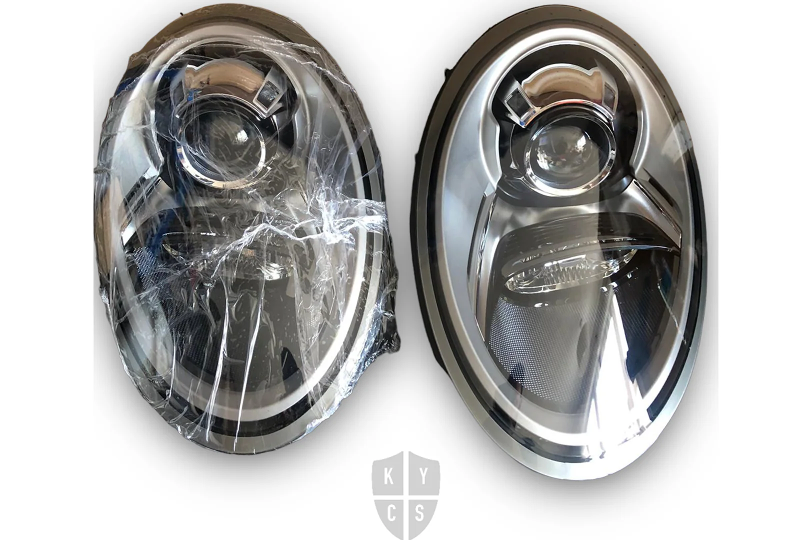Headlight Lens - Porsche 911 (991) Grey Border